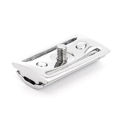 M?HLE EDITION Chrome 2-Piece Shaving Set - Classic Closed Comb R89 Safety Razor & Razor Stand ? Safety Razor Kit for Men, Shaving Razor, Straight Razor Shaving Kit for Men