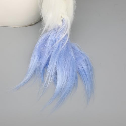 Handmade Fursuit Fur Cat Ears Headwear Plush Warm Hat Costume Party Head Accessories for Halloween
