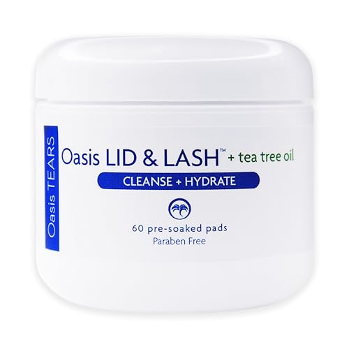 OT7300 - Oasis LID & LASH¢ç + Tea Tree Oil for Eyelids & Lash Wipes | 60 Count | Paraben Free & Rinse Free
