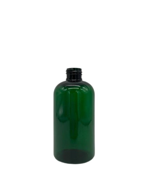 Natural Farms 8 oz Green Boston BPA FREE Bottles - 8 Pack Plastic Empty Refillable Containers - Essential Oils Cleaning Products - Aromatherapy | Black Fine Mist Sprayers - Made in the USA