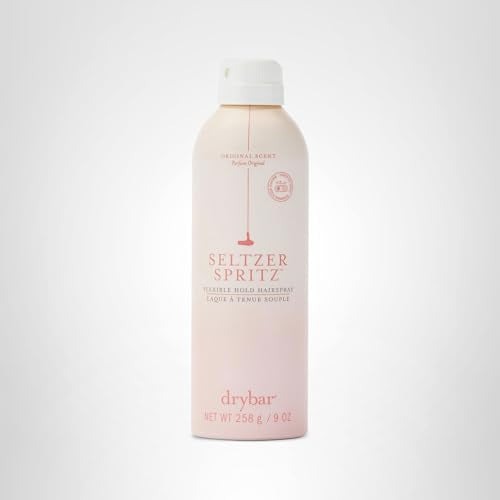 Drybar Seltzer Spritz Flexible Hold Hairspray | Holds Style for 8 Hours* with Touchable Finish, Adds Softness, Ultrafine Mist Diffuser for Even, Quick Drying Application, Vegan & Cruelty Free