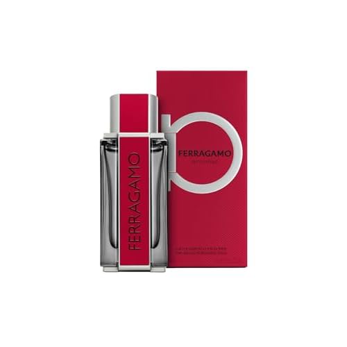 FERRAGAMO Red Leather Eau de Parfum Pour Homme, Cologne Spray for Men