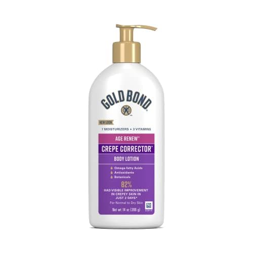 Gold Bond Age Renew Crepe Corrector Body & Face Lotion, Replenishing & Smoothing Formula, 14 oz., Packaging may vary