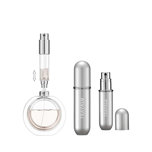 Refillable Perfume Atomizer, Bottom Filling Fragrances Perfume Bottle, Mini Cologne Dispenser, Travel sized, Portable Sprayer for Women Men, Gift
