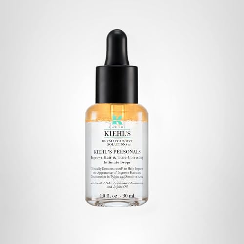 Kiehl's Since 1851 Ingrown Hair & Razor Bump Correcting Drops Serum - Ingrown Hair Treatment for Bikini Area and Razor Bump Treatment- 30ml