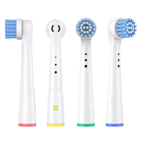 Safcare Sensitive Gum Care Replacement Brush Heads, Pack of 48 Professional Electric Toothbrush Heads Compatible with Oral b Braun Electric Toothbrush (48 Pack)