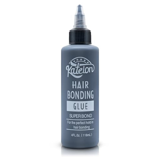 Hair Glue for Quick Weave 4oz - Professional Hair Bonding Glue for Wigs & Hair Extensions | Strong Hold, Waterproof & Non-Damaging Formula | Easy Application with Precision Nozzle 118ml Black