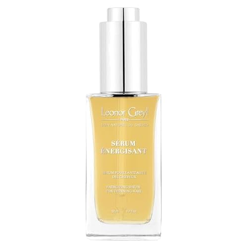 Energizing Natural Hair Growth Serum | Serum Energisant by Leonor Greyl | 99% Natural Ingredients, Rosemary and Tumeric, Vegan. 1.7 oz. Made in France.