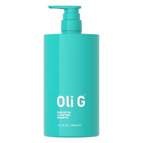Oli G Pure Detox Clarifying Shampoo 10.1 fl oz / 300 ml ? Deep Cleansing Shampoo with Lemon Extract ? Build-Up Removing, Scalp-Refreshing & Prep-Boosting Formula for All Hair Types
