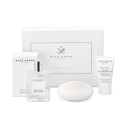 Acca Kappa Gift Set White Moss Eau de Cologne 100ML, Soap 150GR, Hand Cream 75ML