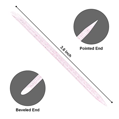 Vaincre 100 PCS Disposable Nail Stick Cuticle Pusher bulk, Double Sided Cleaning Cuticle Stick, Manicure and Pedicure Tool (Pink)