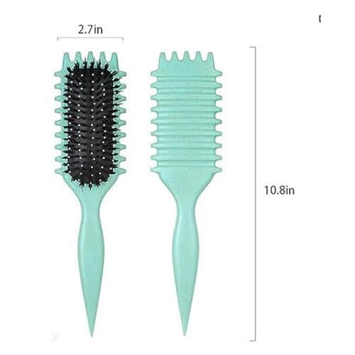 Green 1 PS, Curly Hair Brush and Styling Brush for women and men, fitting all hair style.