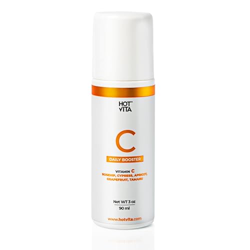 Hot Vita Vitamin C Body Oil ? Hydrating & Firming Natural Blend with Rosehip & Cypress Oils ? Evens Skin Tone, Reduces Cellulite Appearance, Boosts Radiance & Promotes Collagen Production