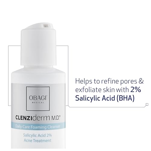 Obagi CLENZIderm M.D. Daily Care Foaming Acne Cleanser ? Acne Treatment with 2% Salicylic Acid (BHA)