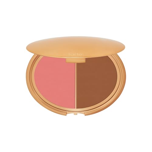 tarte Park Ave Princess Cream Cheek Duo ? Blush & Bronzer Duo with Buildable Waterproof Cheek Tint Infused with Coconut, Vitamin E & Guava Seed, Vegan & Cruelty Free