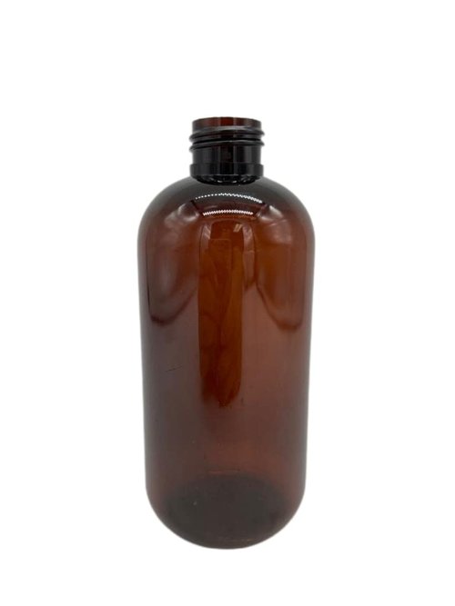 Natural Farms 8 oz Amber Boston Plastic Bottles - 12 Pack Empty Bottle Refillable - BPA Free - Essential Oils - Aromatherapy | Black/Natural Twist Top Cap - Made in the USA