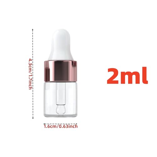 8 pcs Travel split bottle Eye dropper glass bottle Anointing oil for prayer Protective travel set for frankincense oil (2 ml)