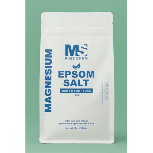 Magnesium Sulfate(Epsom Salt) 100% Pure Natural Organic USP Grade - 1 LB