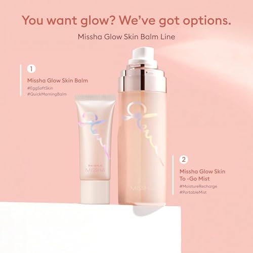 MISSHA Glow Skin Balm 0.68 fl oz/ 20ml, 4-in-1 Primer, Moisturizing Cream, Morning Pack, Luminizing Cream for a Flawless Natural Glow, Glass Skin, Stocking Stuffers