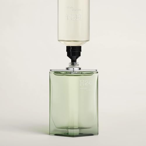 Hermes H24 Herbes Vives Eau De Parfum Rechargeable Spray for Men, 3.4 Ounce