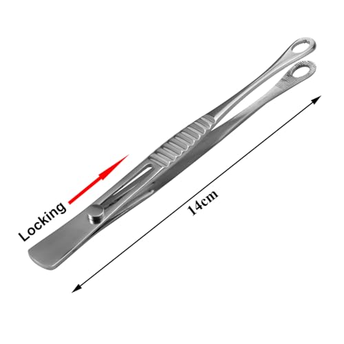 Round Mouth Piercing Clamps Forceps Tools, Septum Ear Lip Eyebrow Tongue Piercing Plier