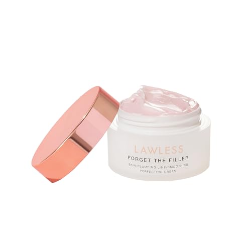 Lawless Mini Forget the Filler Skin-Plumping Line-Smoothing Perfecting Cream - Premium Non-Acne Moisturizer Designed to Prime, Plump, Smooth, and Tighten Skin for a Youthful, Hydrating Look - 0.5 oz