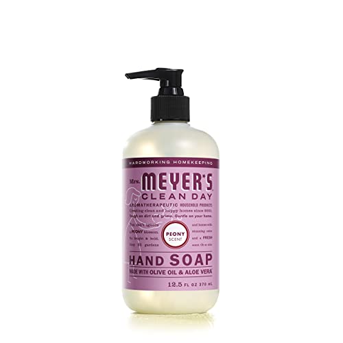 Mrs. MEYER'S CLEAN DAY Liquid Hand Soap Variety Pack 12.5 OZ Each, 3 Count (Lemon Verbena + Basil + Peony)