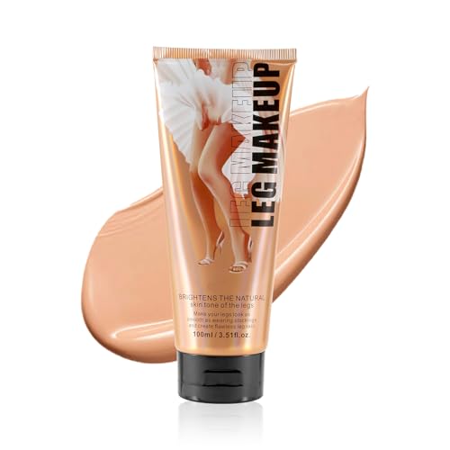 Boobeen Waterproof Leg Makeup Cream, No Transfer Body Concealer, 24-Hour Long-Lasting and Easy to Apply, Smooth & Light Effect for All Skin Tones