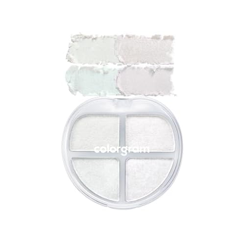 COLORGRAM TINTIN DORY EYESHADOW PALETTE 01 GLITTER DORY | 4 Color Compact Palette with Silky Smooth Texture & Strong Pigmentation | Travel-Friendly Collectible with Vibrant Shades