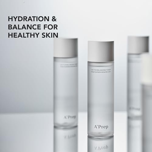 A'Prep Cactus Balancing Toner ? Lightweight Hydrating Facial Toner with Jeju Cactus Extract, Hyaluronic Acid & Panthenol for Refreshing Skin, Korean Skincare, 150ml