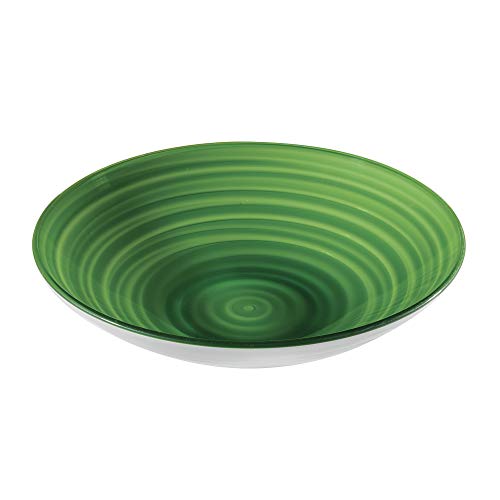 Guzzini Centerpiece 14.5 Inches Diameter TWIST Collection Bright Green Color Accent Home Decor