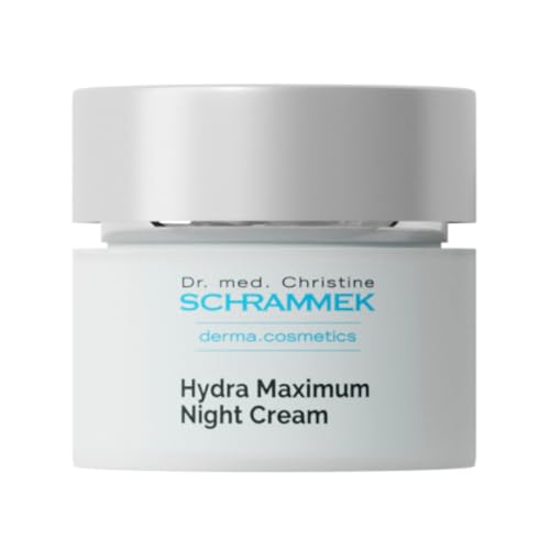 Hydra Maximum Night Cream (1.7 fl oz) - Intensive Night Cream for Dehydrated Skin - Provides Moisture Overnight - Hyaluronic Acid, Vitamin E - Face Moisturizer - Face Cream - Skin Care - Dr. Schrammek