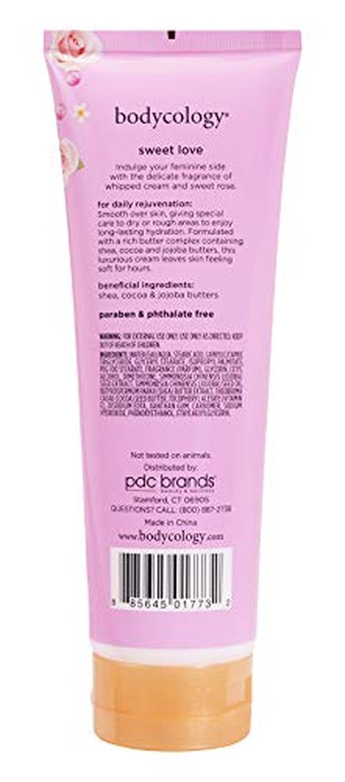 Bodycology Sweet Love Blushing Nourishing Body Cream, 8 oz (Pack of 2)