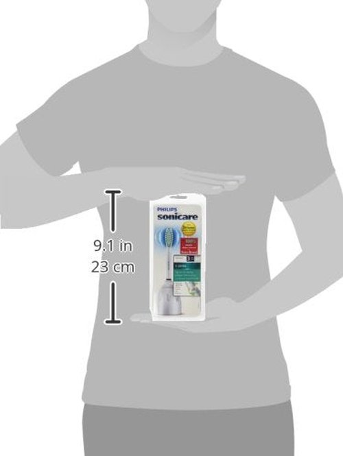 Philips Sonicare Genuine E-Series Replacement Toothbrush Heads, 3 Brush Heads, White, HX7023/64