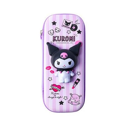 Lovely Cute Kawaii Multipouch with 3D Squishy Design – Squishy Pencil Case, Cosmetic Pouch, Makeup Brush Holder, Mini Travel Bag, Multipurpose Organizer (Purple)