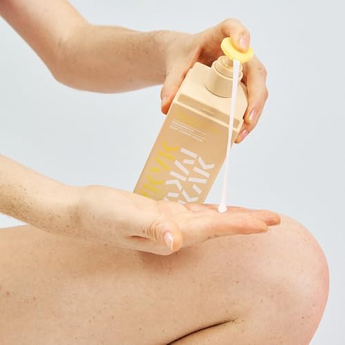 IYKYK By Makari Ceramide Collagen + Peptides Body Toning Cream, Smoothing & Firming Body Lotion for Women, Boosts Elasticity & Radiance for Glowing, Supple Skin, Vegan, No Fragrance, Paraben & Sulfate