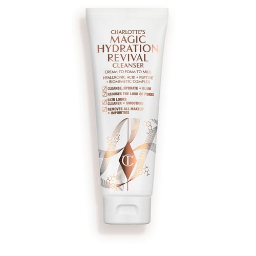 Charlotte Tilbury Magic Hydration Revival Facial Cleanser - Gentle, Foaming Face Wash to Hydrate, Revive & Prime Skin - Helps Reduce the Appearance of Pores While Removing Makeup & Impurities