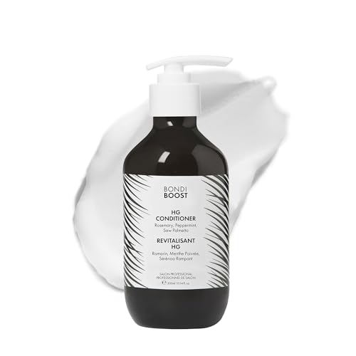 BONDIBOOST HG Anti-Thinning Hair Conditioner [10.14 fl oz] - Hydrating Hair Conditioner with Aloe Vera, Rosemary & Saw Palmetto, Promotes Thicker + Stronger-Looking Hair for Men & Women, Sulfate-Free