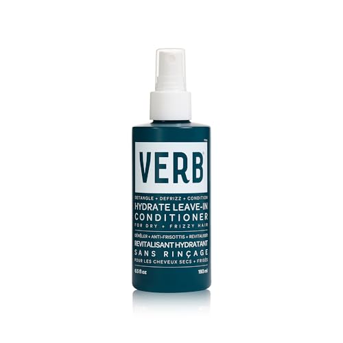 VERB Hydrate Leave-In Conditioner, 6.5 fl oz ? Nourish Dry + Frizzy Hair - Smooth + Detangle - Amber + Warm Jasmine Scent