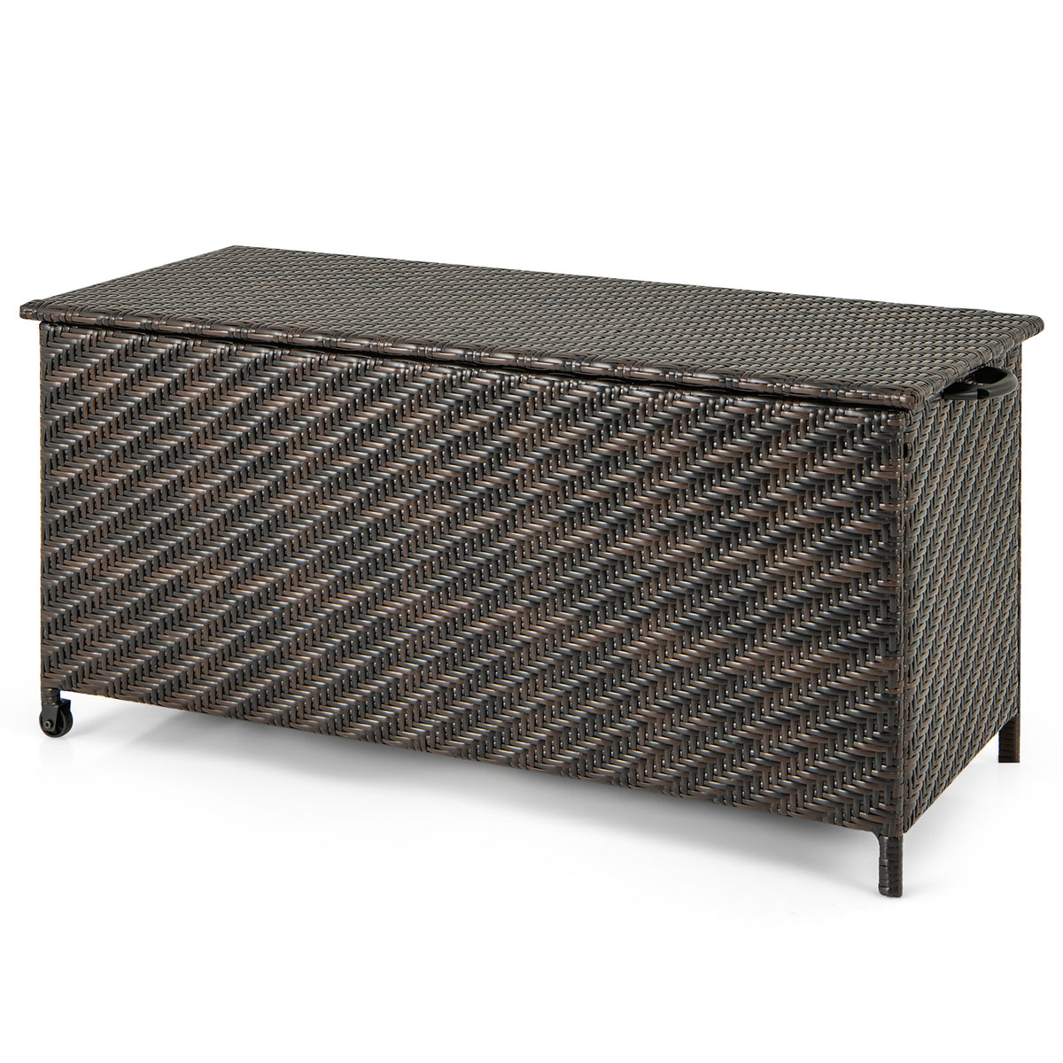 85 Gallon Outdoor Storage Box with Removable Liner - Brown