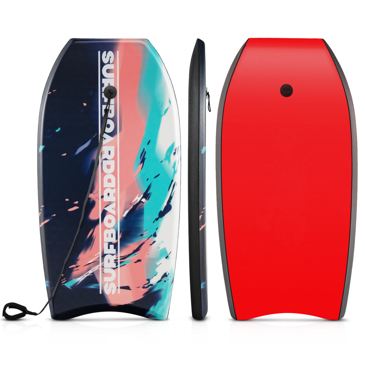 Lightweight Body Board 33/37/41 Inches with EPS Core XPE Deck HDPE Bottom - Multicolor S Variation
