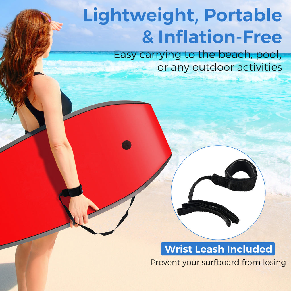 Lightweight Body Board 33/37/41 Inches with EPS Core XPE Deck HDPE Bottom - Multicolor S Variation
