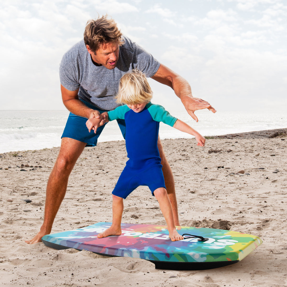 Lightweight Body Board 33/37/41 Inches with EPS Core XPE Deck HDPE Bottom - Multicolor S Variation