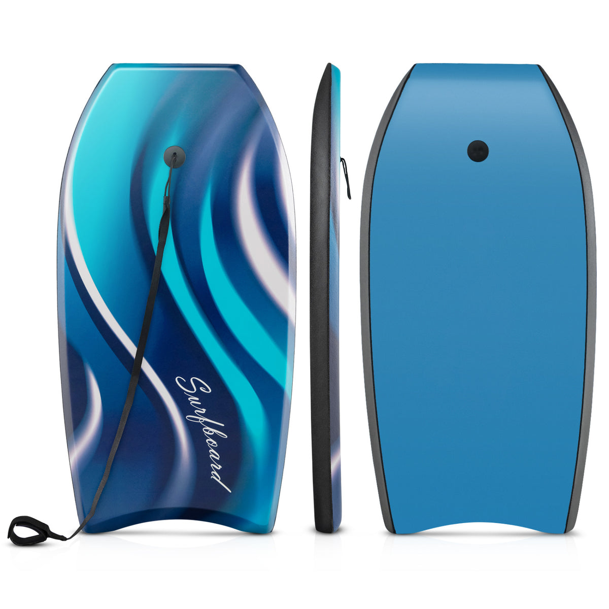 Lightweight Body Board 33/37/41 Inches with EPS Core XPE Deck and HDPE Bottom - S Variation
