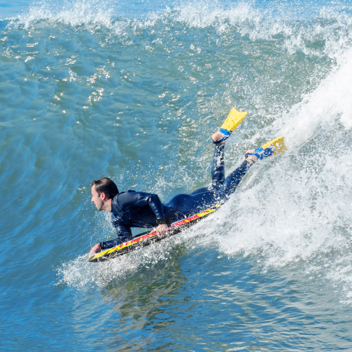 Lightweight Body Board with EPS Core 33/37/41 Inches - Multicolor, S Variation
