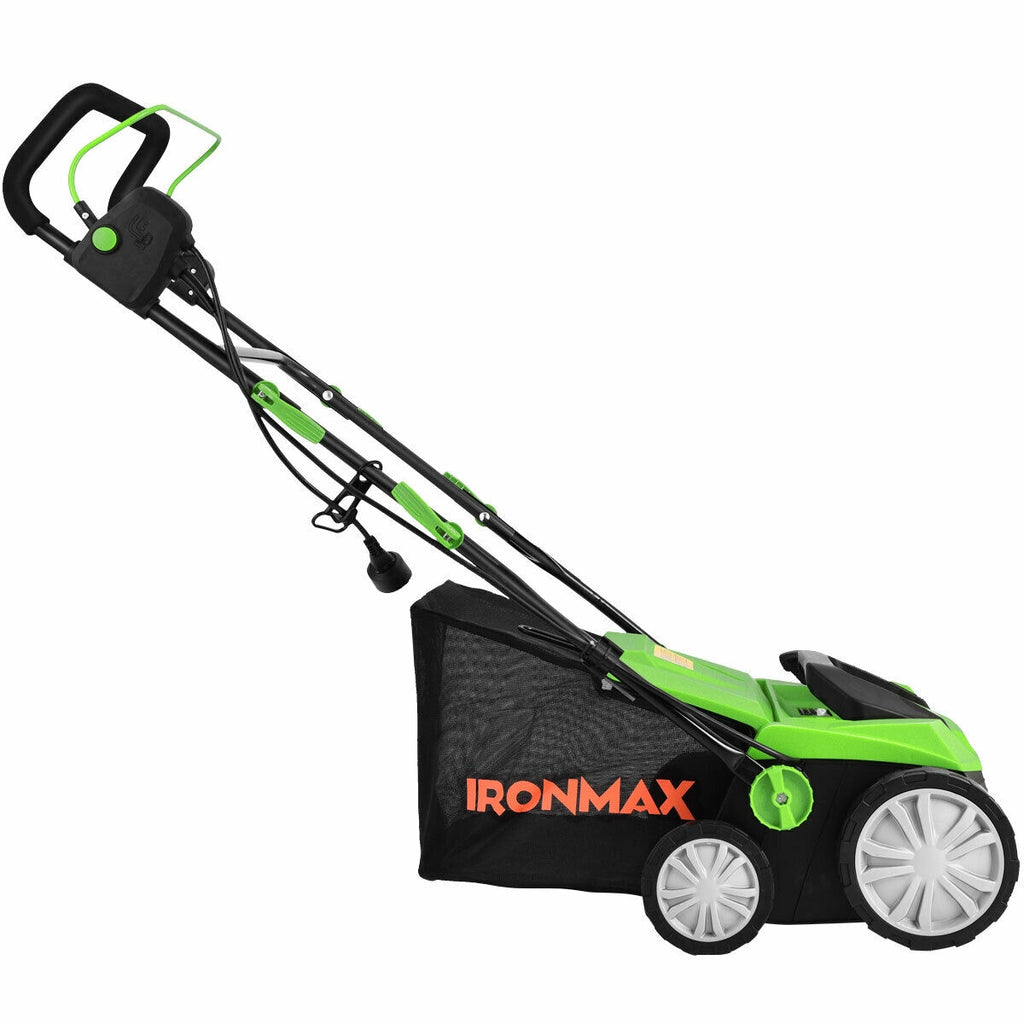 15 Inch 13 Amp Electric Scarifier with Collection Bag and Removable