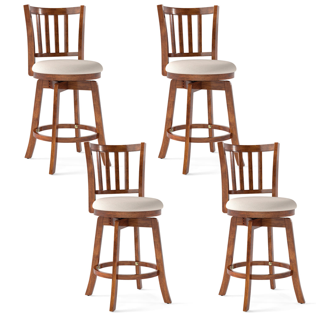 360° Rotating Counter Height Chairs Set of 4, 29 inches