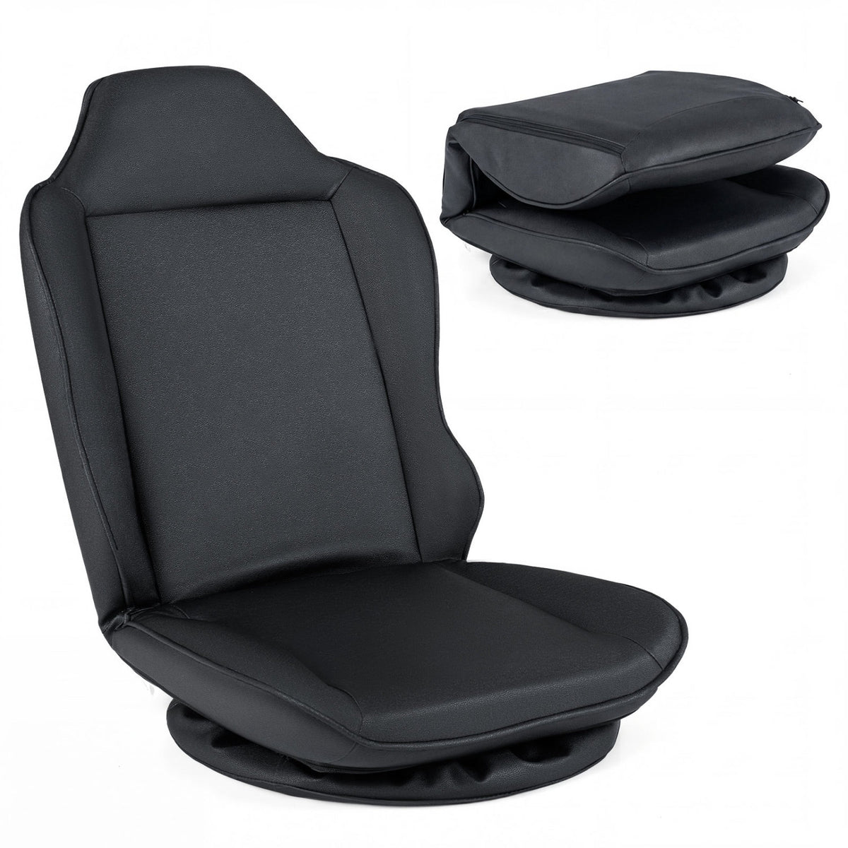 360° Swivel Floor Gaming Chair with 5-Level Adjustable Backrest
