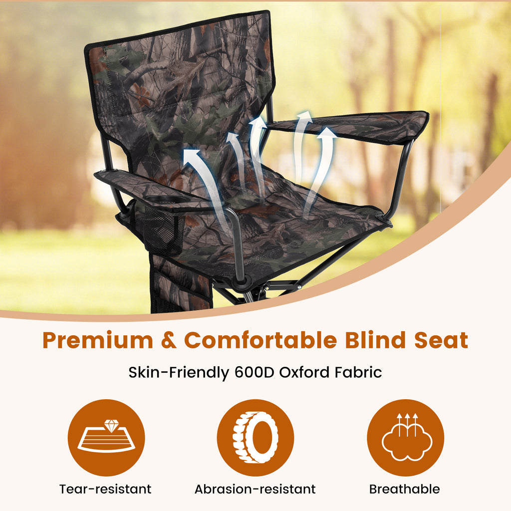 360° Swivel Hunting Chair Portable Foldable Set of 2