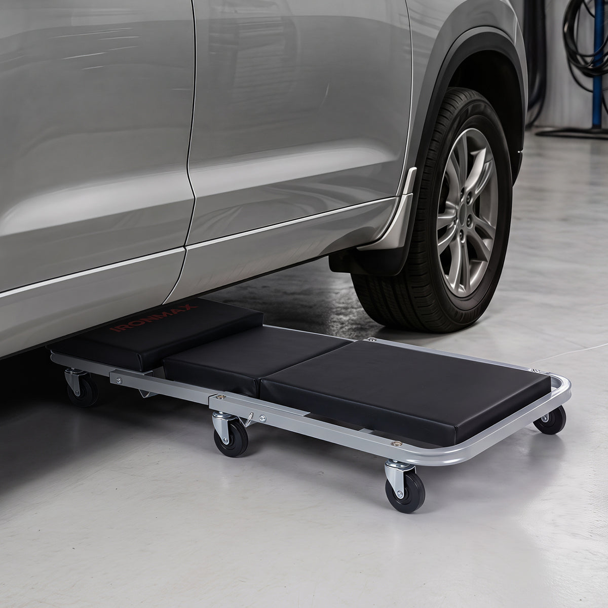36" 2-in-1 Mechanic Creeper and Z-Seat with 6 Swivel Casters
